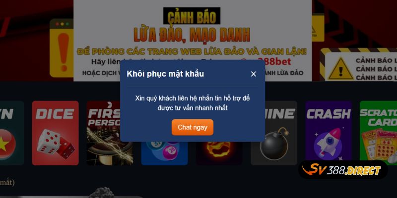 Đăng Nhập 2 Nhấn vào chat ngay để được hỗ trợ